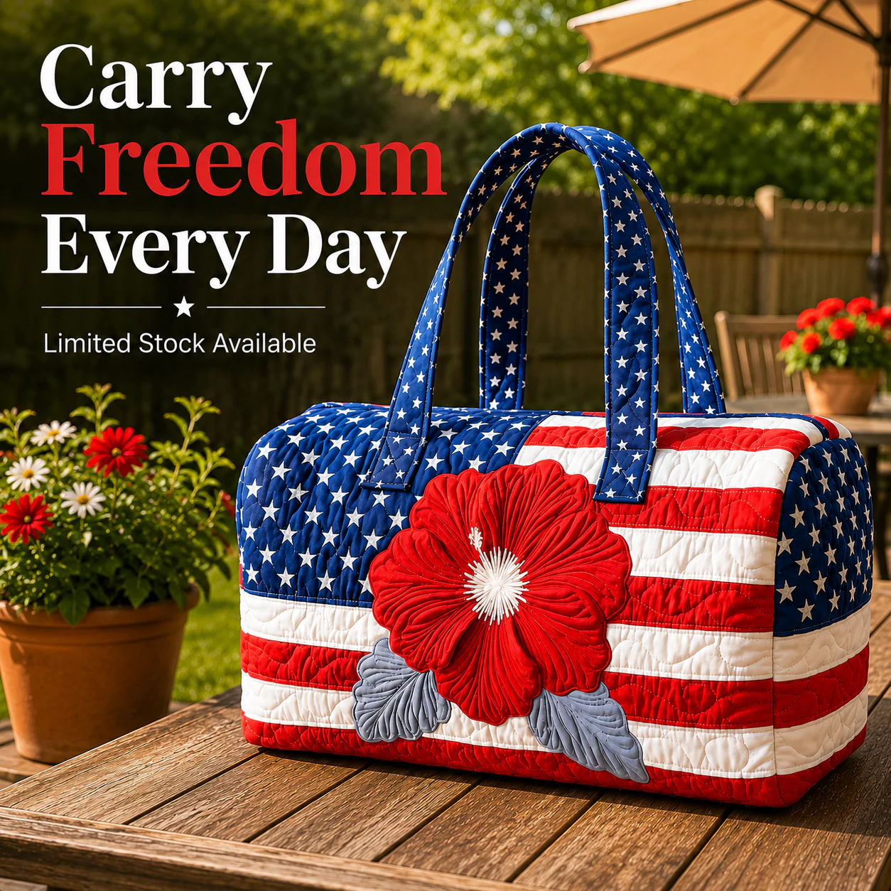 🔥 Celebrate 250 Years of Freedom🔥——Limited time 50% OFF A Handmade Tote