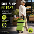 🔥Last day - Limted Time 50% OFF! 💞 2-in-1 Foldable Shopping Cart – Carry & Roll with Ease 🛒