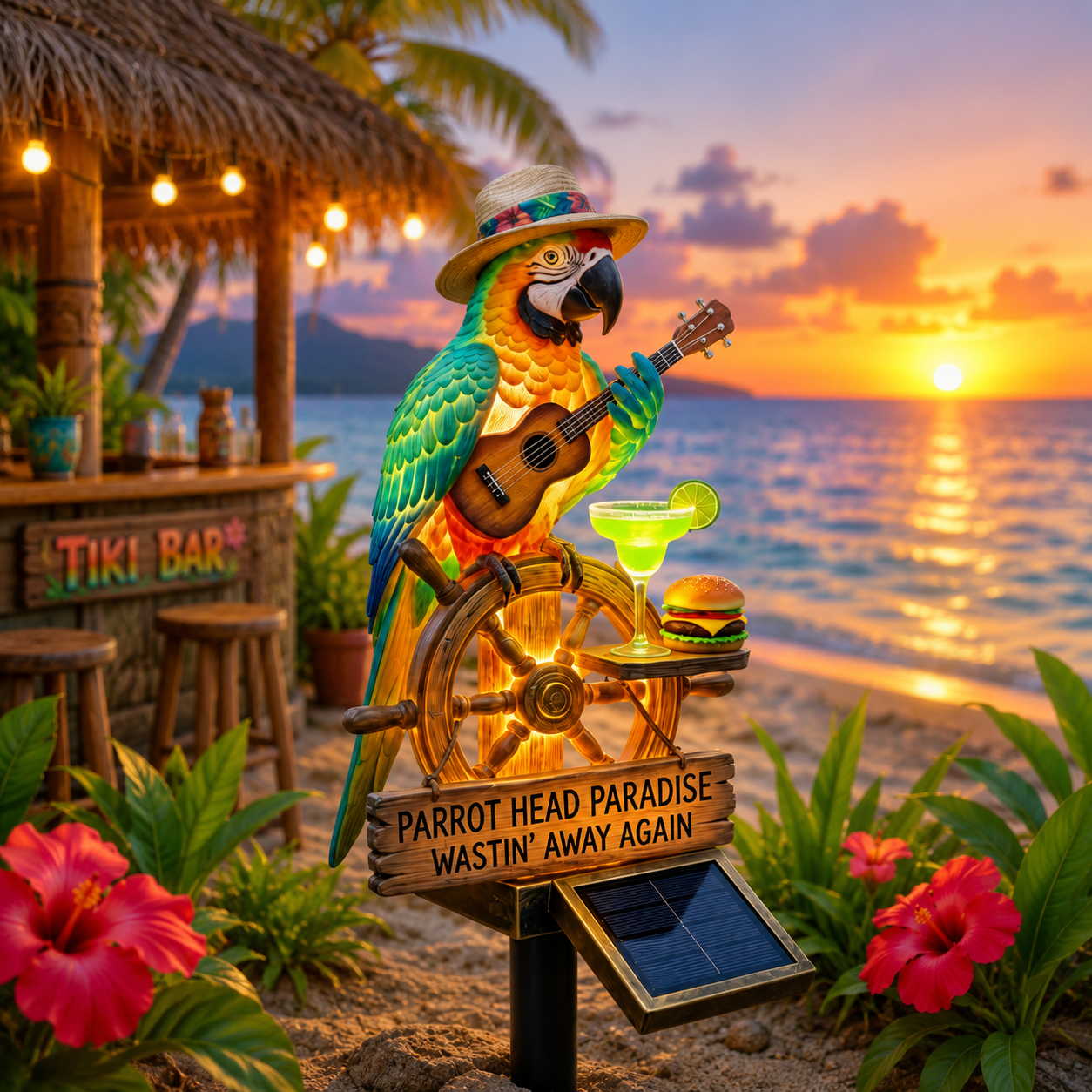 🔥Last Day 50% OFF🔥 - 🌴 Solar-Powered Parrot Garden Light Summer Fun