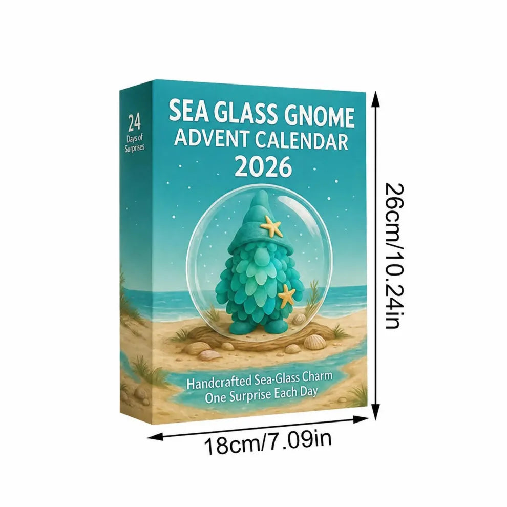 🎁Last Day — Limted Time 70% OFF！🧝‍♂️Sea Glass Gnome Advent Calendar 2026🌊