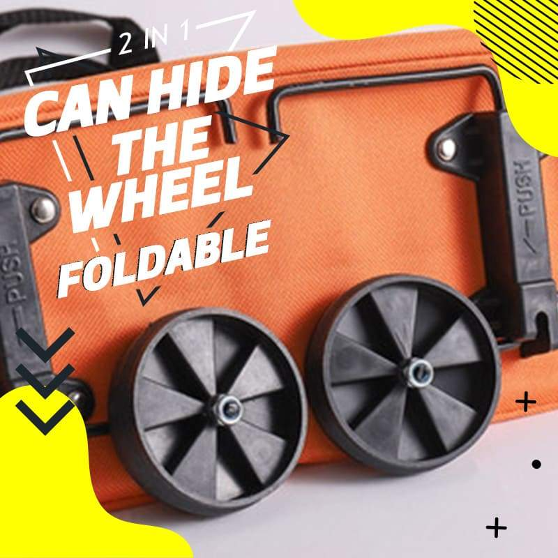 🔥Last day - Limted Time 50% OFF! 💞 2-in-1 Foldable Shopping Cart – Carry & Roll with Ease 🛒