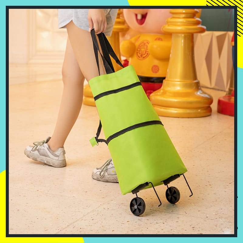 🔥Last day - Limted Time 50% OFF! 💞 2-in-1 Foldable Shopping Cart – Carry & Roll with Ease 🛒
