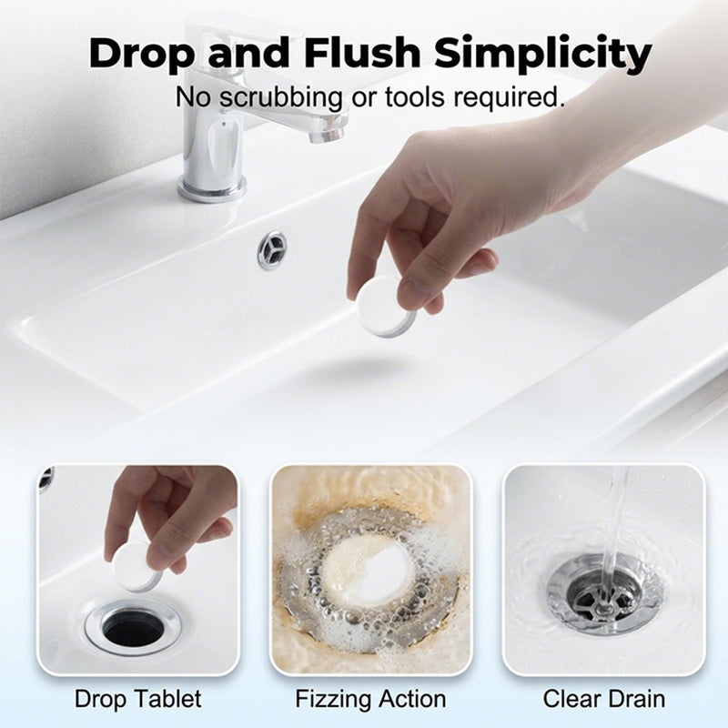 🔥Last Day 70% OFF🔥——Effervescent Drain Clog Remover Tablets